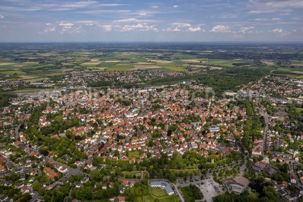 Soest from the bird's eye view: Downtown from midtown Soest in North Rhine-Westphalia