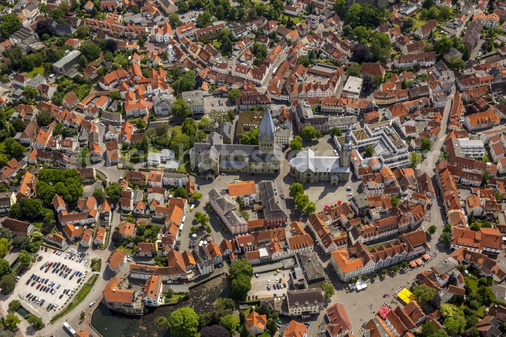 Aerial image Soest - Downtown from midtown Soest in North Rhine-Westphalia