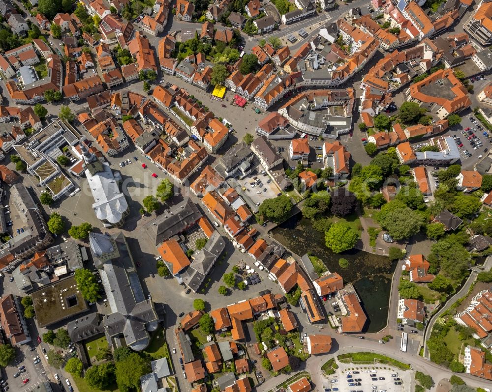 Aerial photograph Soest - Downtown from midtown Soest in North Rhine-Westphalia