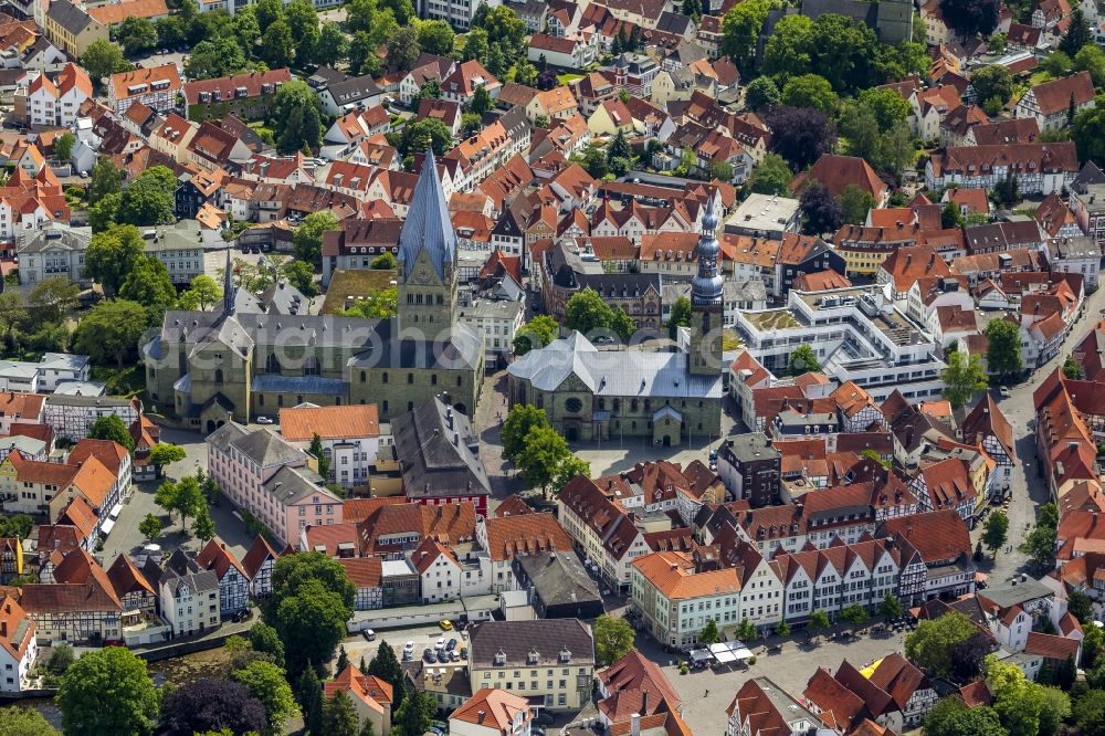 Soest from above - Downtown from midtown Soest in North Rhine-Westphalia