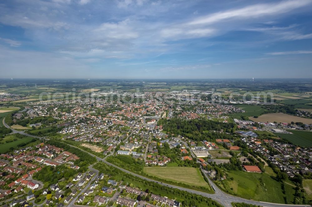 Aerial photograph Werl - Downtown from midtown Werl in North Rhine-Westphalia