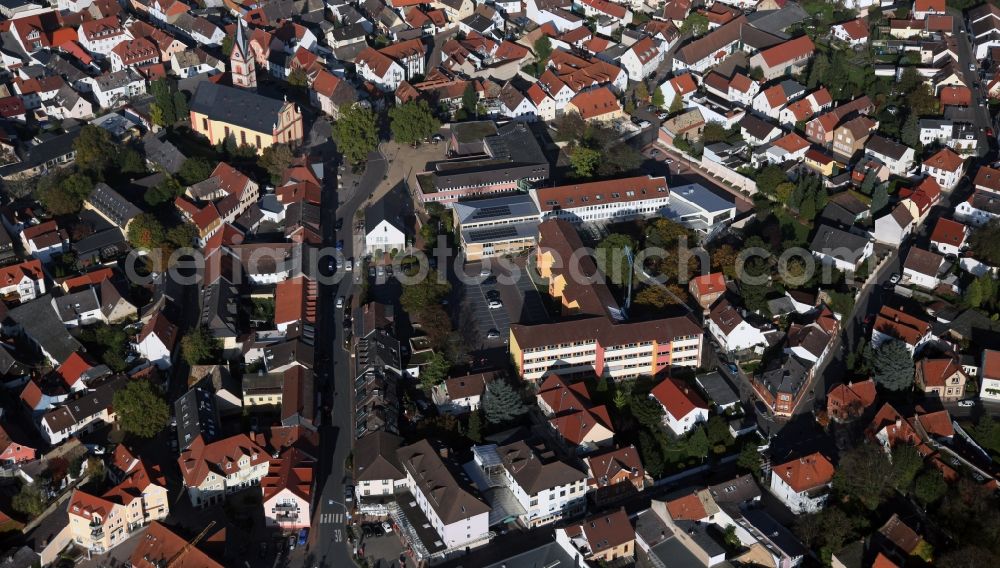 Aerial photograph Nieder-Olm - Center of Nieder-Olm in the state of Rhineland-Palatinate