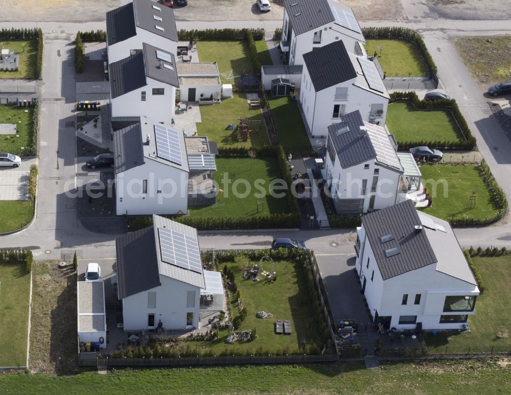 Gelsenkirchen from above - New residential apartments in Gelsenkirchen in the state North Rhine-Westphalia, Germany