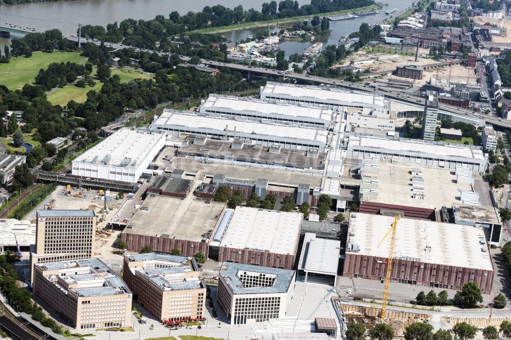 Köln from the bird's eye view: City Quarters Building MesseCity Koeln of ECE and STRABAG Real Estate in Cologne in the state North Rhine-Westphalia, Germany