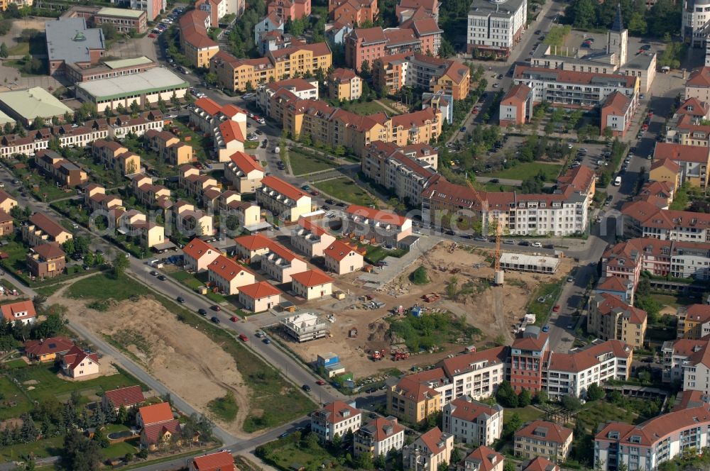 Potsdam from above - Outskirts residential Kirchsteigfeld in Potsdam in the state Brandenburg, Germany