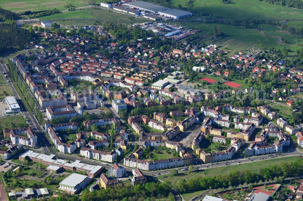 Aerial photograph Potsdam - Outskirts residential Kirchsteigfeld in Potsdam in the state Brandenburg, Germany