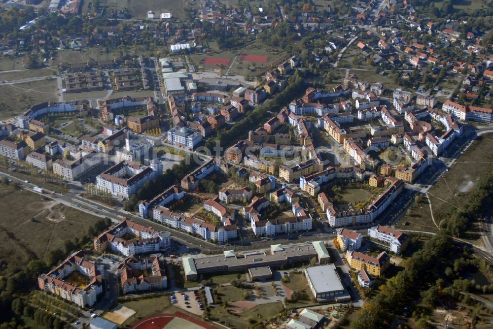 Aerial photograph Potsdam - Outskirts residential Kirchsteigfeld in Potsdam in the state Brandenburg, Germany