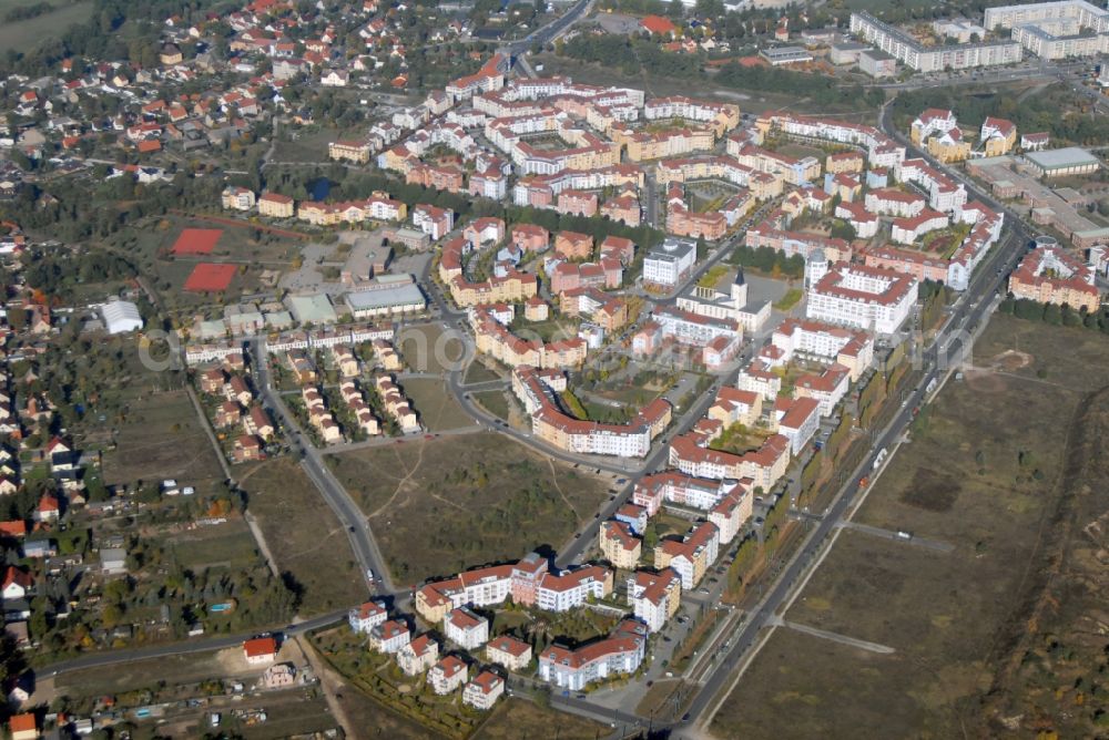 Aerial photograph Potsdam - Outskirts residential Kirchsteigfeld in Potsdam in the state Brandenburg, Germany