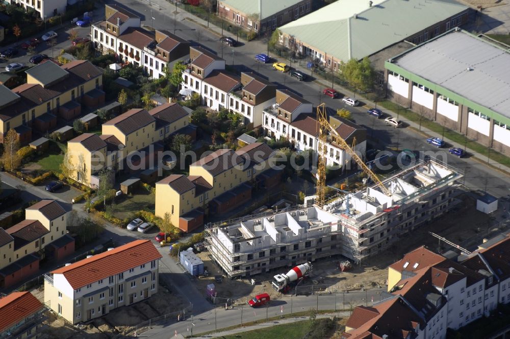 Potsdam from the bird's eye view: Outskirts residential Kirchsteigfeld in Potsdam in the state Brandenburg, Germany