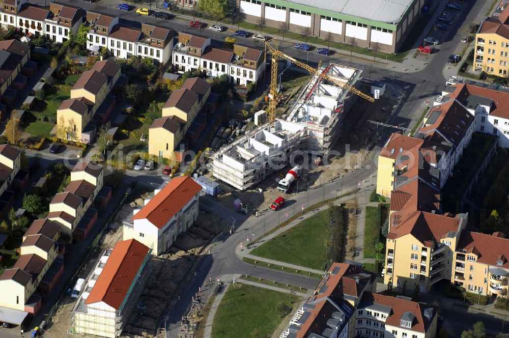 Potsdam from above - Outskirts residential Kirchsteigfeld in Potsdam in the state Brandenburg, Germany