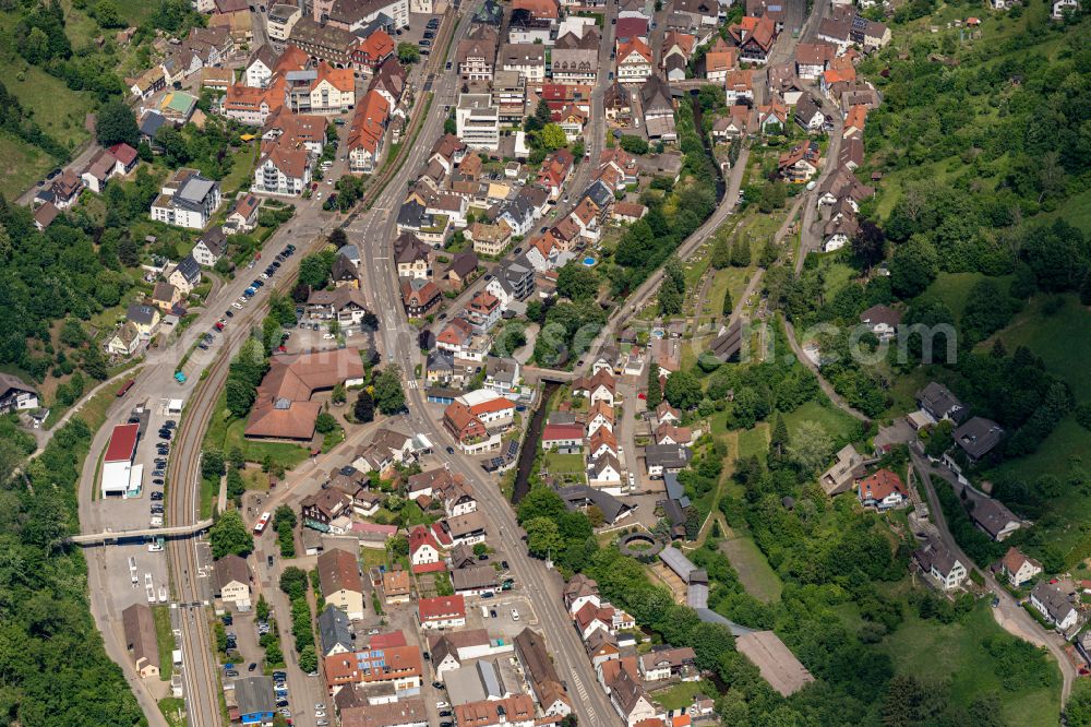 Aerial photograph Alpirsbach - Outskirts residential in Alpirsbach in the state Baden-Wuerttemberg, Germany