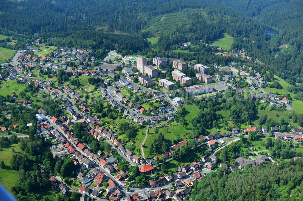 Aerial image Altenau - Outskirts residential in Altenau in the state Lower Saxony, Germany