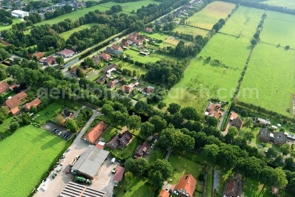 Aerial photograph Barßel - Outskirts residential on Oldenburger Strasse in Barssel in the state Lower Saxony