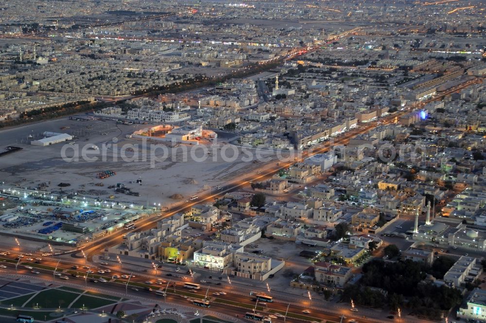 Doha from the bird's eye view: Outskirts residential in Doha at Al Aziziyah in Al Rayyan Municipality, Qatar