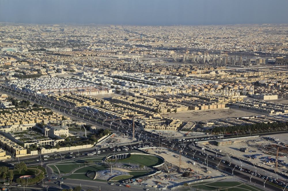 Doha from the bird's eye view: Outskirts residential in Doha at Al Waab in Al Rayyan Municipality, Qatar