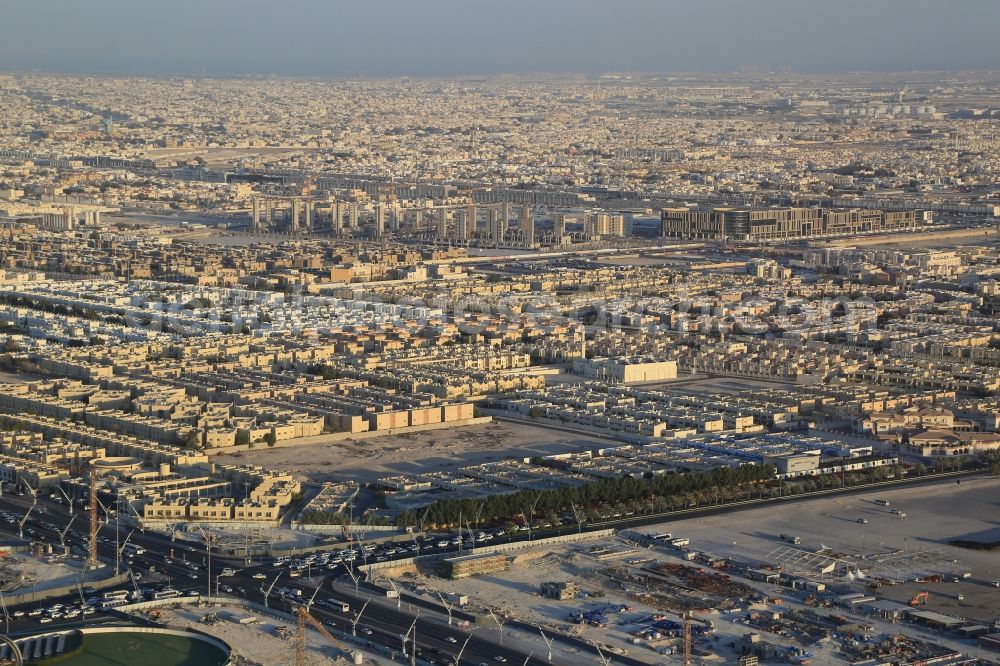 Aerial image Doha - Outskirts residential in Doha at Al Waab in Al Rayyan Municipality, Qatar
