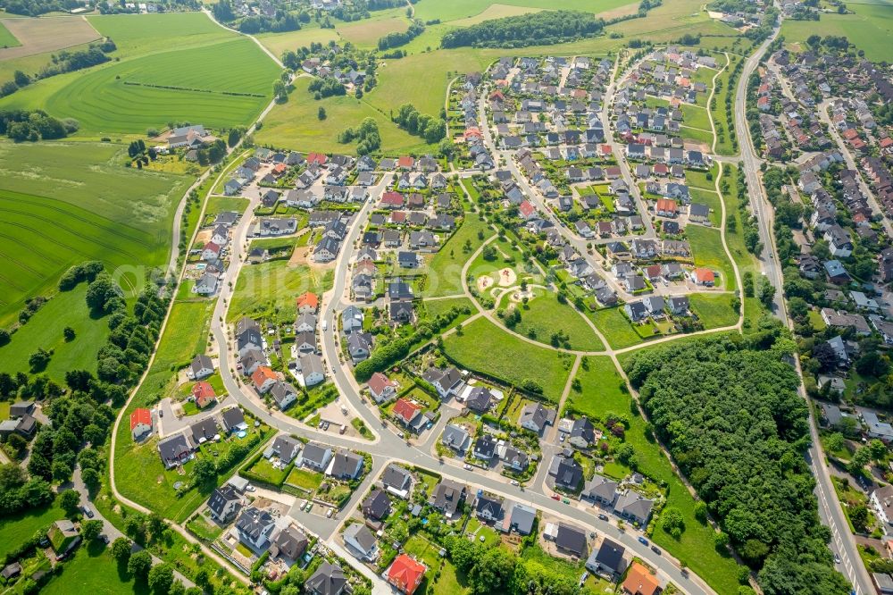 Aerial image Breckerfeld - Outskirts residential in Breckerfeld in the state North Rhine-Westphalia, Germany