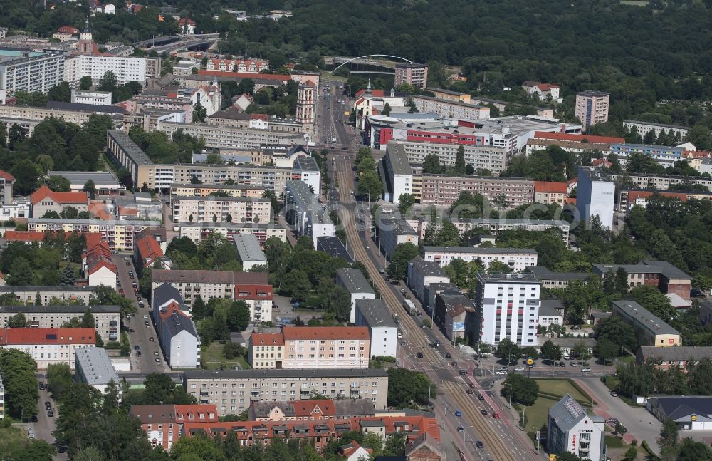 Aerial photograph Dessau - Outskirts residential in Dessau in the state Saxony-Anhalt, Germany