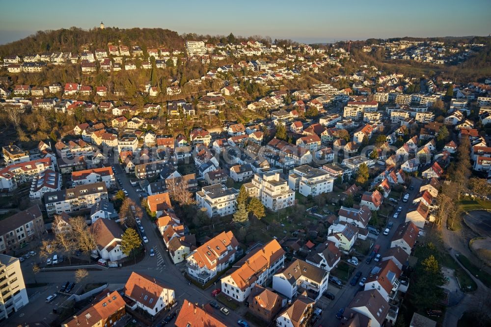 Eltingen from above - Outskirts residential in Eltingen in the state Baden-Wuerttemberg, Germany