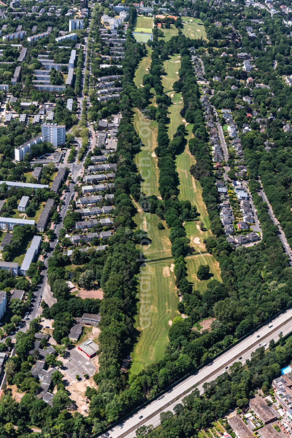 Aerial photograph Bremen - Outskirts residential along the August-Bebel-Allee in Bremen, Germany