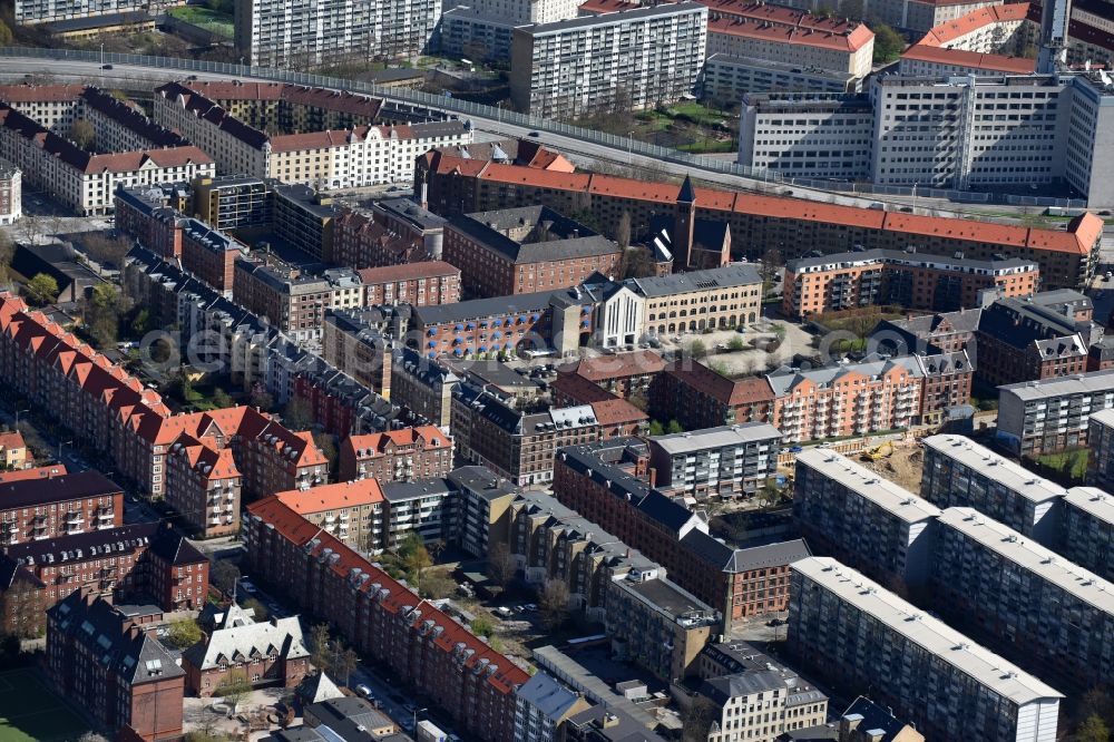 Aerial photograph Kopenhagen - Outskirts residential Frederiksberg in Copenhagen in Denmark