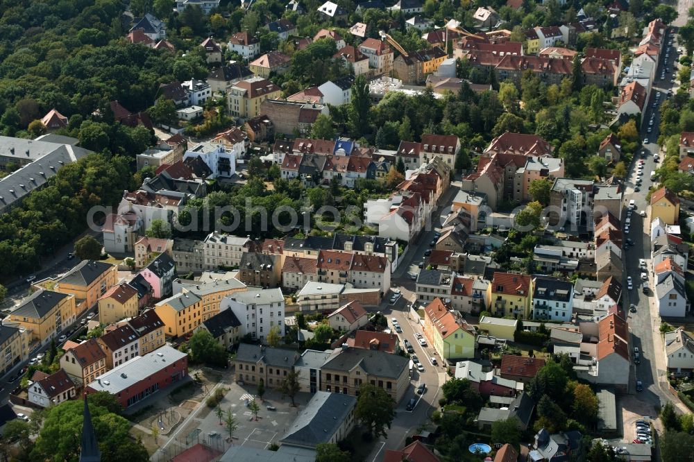 Aerial photograph Halle (Saale) - Outskirts residential along the Max-Nenke-Strasse in Halle (Saale) in the state Saxony-Anhalt