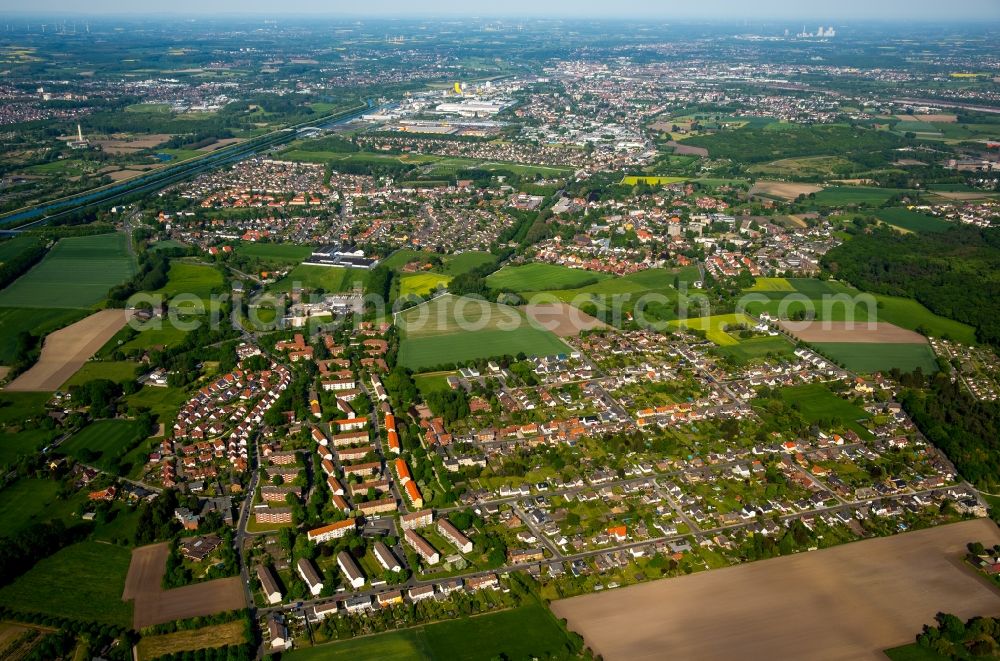 Aerial image Hamm - Outskirts residential in Hamm in the state North Rhine-Westphalia