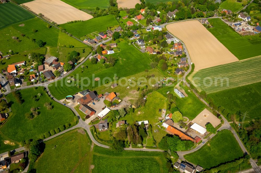 Hamm from above - Outskirts residential with Garden and fields at Von-Thuenen-Street and Silcherstreet in Hamm in the state North Rhine-Westphalia