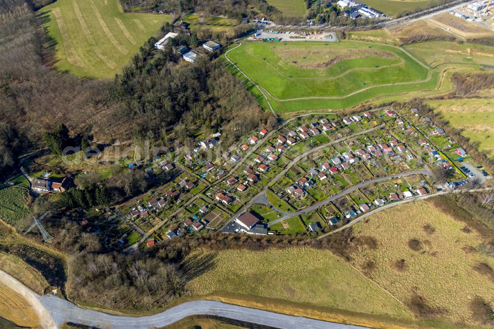 Aerial image Heiligenhaus - Outskirts residential in Heiligenhaus at Ruhrgebiet in the state North Rhine-Westphalia, Germany