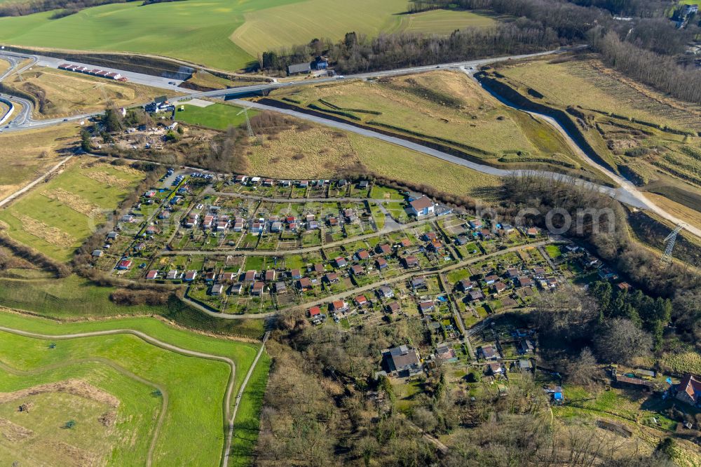 Aerial photograph Heiligenhaus - Outskirts residential in Heiligenhaus at Ruhrgebiet in the state North Rhine-Westphalia, Germany