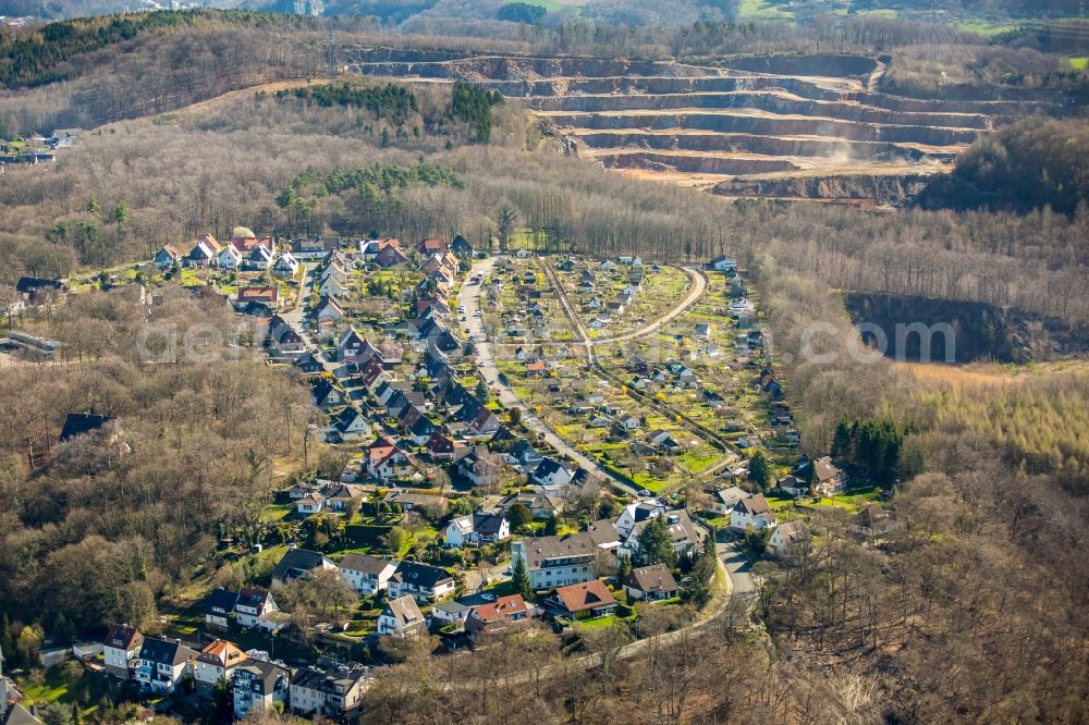 Hohenlimburg from the bird's eye view: Outskirts residential in Hohenlimburg in the state North Rhine-Westphalia