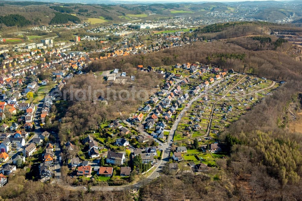 Aerial image Hohenlimburg - Outskirts residential in Hohenlimburg in the state North Rhine-Westphalia