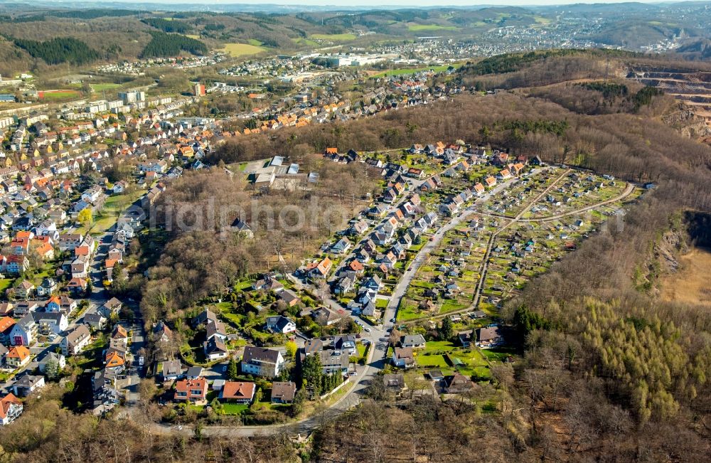 Aerial photograph Hohenlimburg - Outskirts residential in Hohenlimburg in the state North Rhine-Westphalia