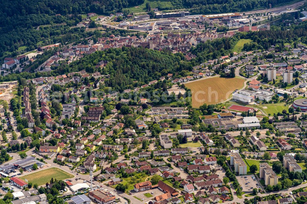 Aerial photograph Horb am Neckar - Outskirts residential in Horb am Neckar in the state Baden-Wuerttemberg, Germany