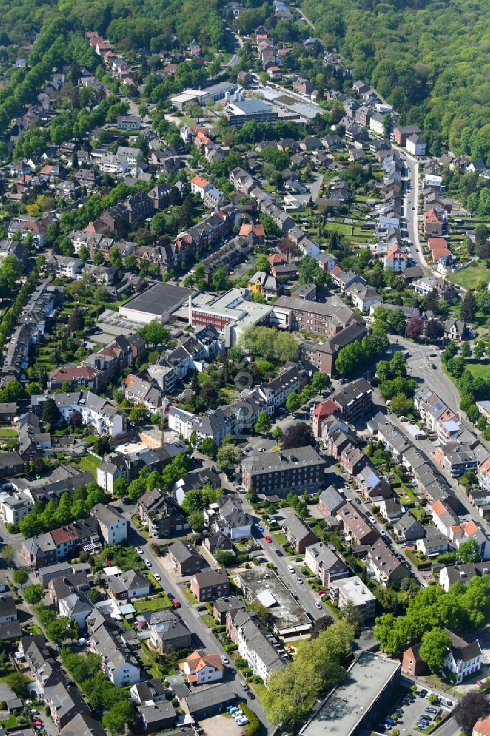 Kleve from the bird's eye view: Outskirts residential in Kleve in the state North Rhine-Westphalia, Germany