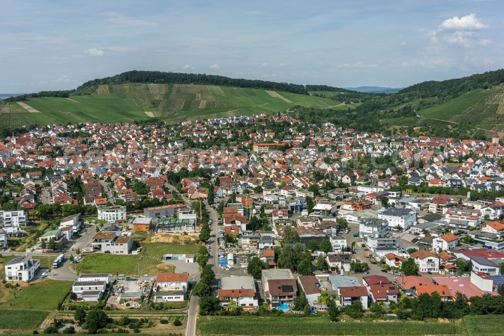 Korb from the bird's eye view: Outskirts residential in Korb in the state Baden-Wuerttemberg