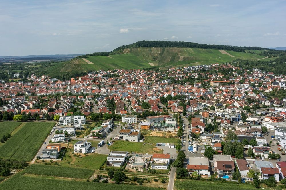 Korb from above - Outskirts residential in Korb in the state Baden-Wuerttemberg