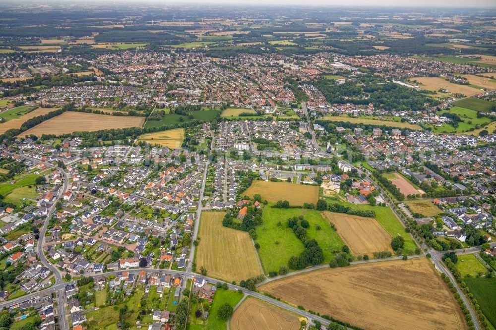 Hamm from above - Outskirts residential Marker Dorfstrasse, Karl-Mecklenbrauck-Weg - Kurt-Witte-Weg in the district Norddinker in Hamm at Ruhrgebiet in the state North Rhine-Westphalia, Germany