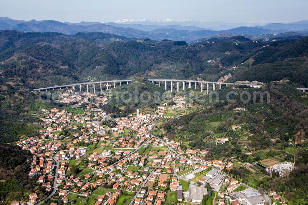 Aerial photograph Massarosa - Outskirts residential in Massarosa in Toscana, Italy