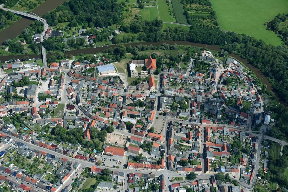 Aerial photograph Nienburg (Saale) - Outskirts residential in Nienburg (Saale) in the state Saxony-Anhalt, Germany