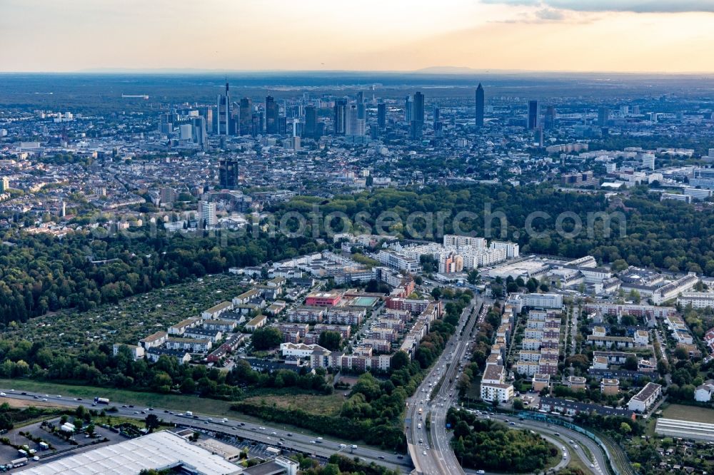 Aerial photograph Frankfurt am Main - Outskirts residential in the district Bornheim in Frankfurt in the state Hesse, Germany