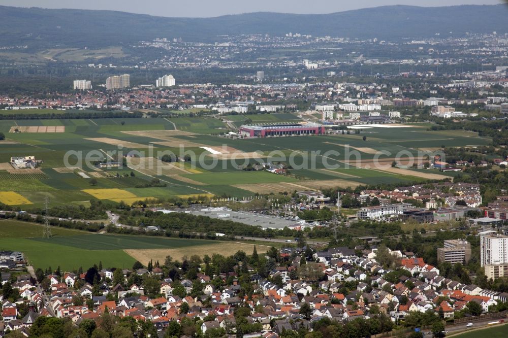 Aerial image Mainz - Outskirts residential in the district Bretzenheim in Mainz in the state Rhineland-Palatinate, Germany