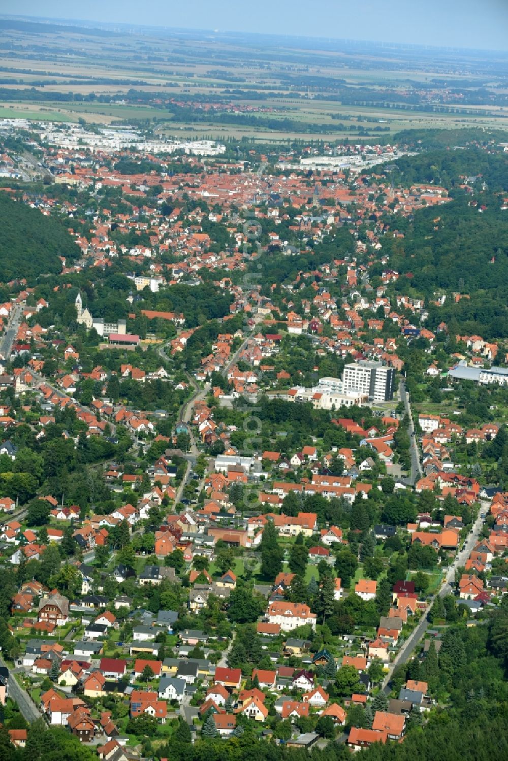 Aerial photograph Wernigerode - Outskirts residential in the district Hasserode in Wernigerode in the state Saxony-Anhalt, Germany