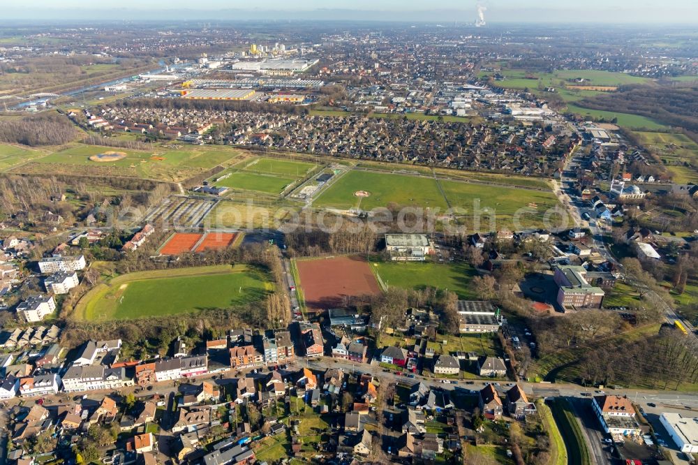 Aerial image Hamm - Outskirts residential in the district Herringen in Hamm in the state North Rhine-Westphalia, Germany