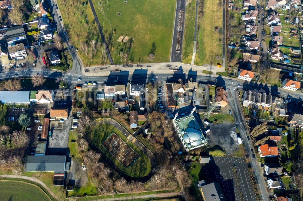 Hamm from above - Outskirts residential in the district Herringen in Hamm in the state North Rhine-Westphalia, Germany