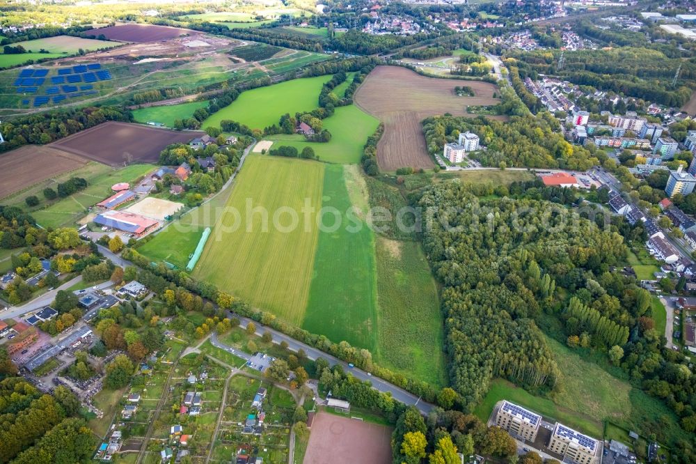 Bochum from above - Outskirts residential in the district Laer in Bochum in the state North Rhine-Westphalia, Germany