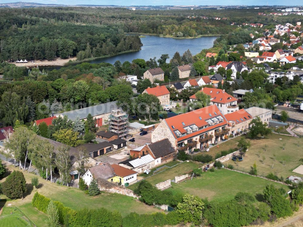 Aerial photograph Halle (Saale) - Outskirts residential in the district Nietleben in Halle (Saale) in the state Saxony-Anhalt, Germany