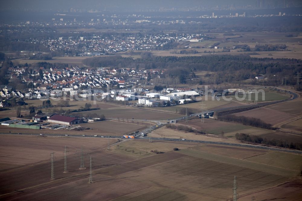 Dreieich from above - Outskirts residential in the district Offenthal in Dreieich in the state Hesse