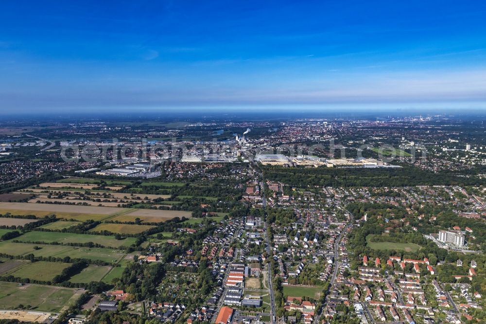 Aerial photograph Bremen - Outskirts residential in the district Osterholz in Bremen, Germany