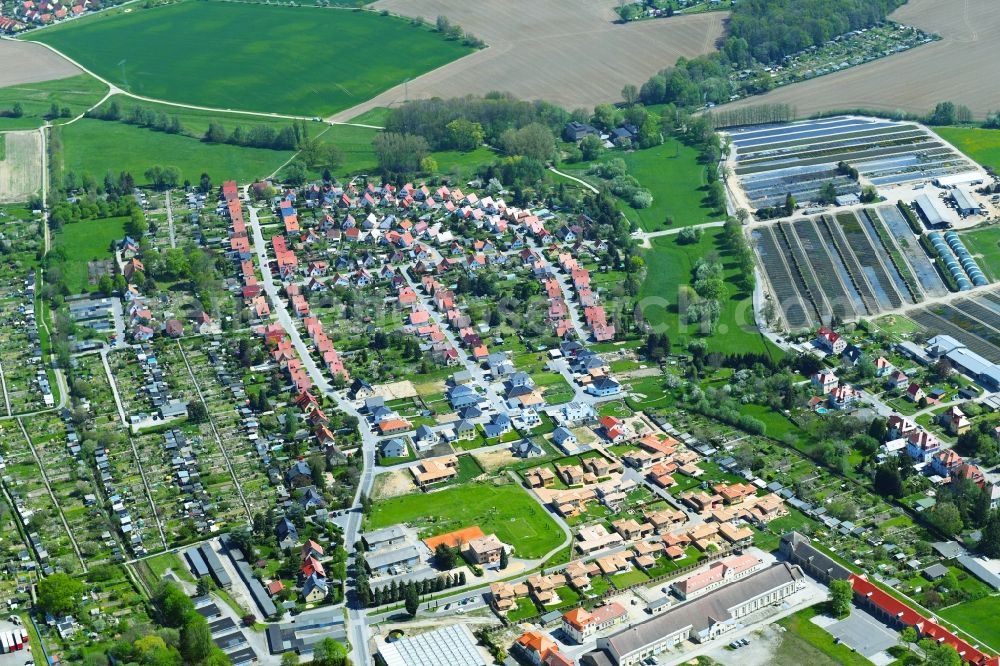 Aerial photograph Bautzen - Outskirts residential in the district Ostvorstadt in Bautzen in the state Saxony, Germany